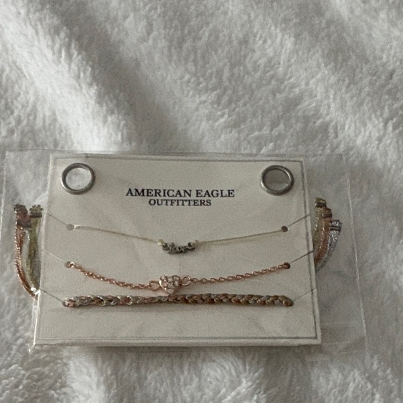 American Eagle Outfitters Gold and Silver Bracelet Set - Picture 1 of 3